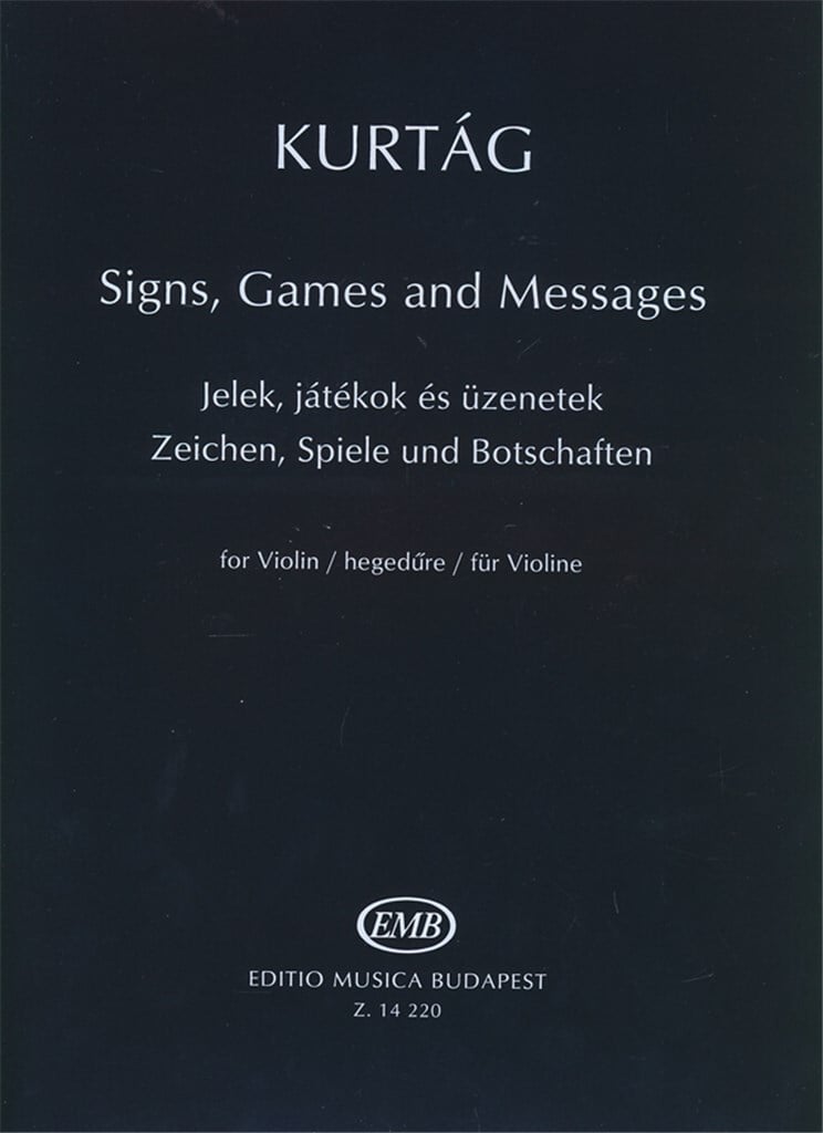Zeichen, Spiele und Botschaften für Violine